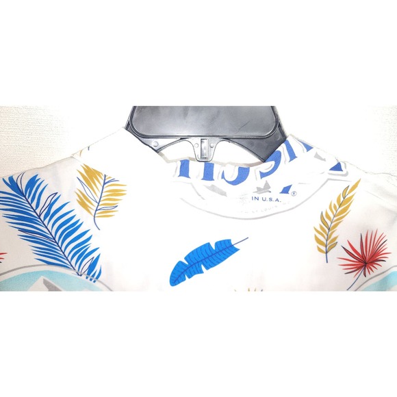 Busch light short sleeve button down collared shirt men small - Picture 4 of 6